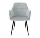 ML-DESIGN Esszimmerstuhl 4er Set Grau/Rosa Samtbezug Metallbeine Bild 4