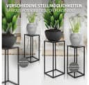 ML-DESIGN Blumenständer Set 2-tlg. Schwarz Metall Wetterfest Bild 4