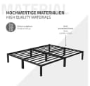 ML-DESIGN Metallbett Doppelbett Paris Schwarz mit Lattenrost Bild 5