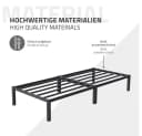 ML-DESIGN Metallbett Paris Einzelbett mit Lattenrost Anthrazit Bild 5