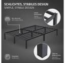 ML-DESIGN Metallbett Doppelbett Paris mit Lattenrost Anthrazit Bild 3