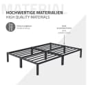 ML-DESIGN Metallbett Doppelbett Paris mit Lattenrost Anthrazit Bild 5