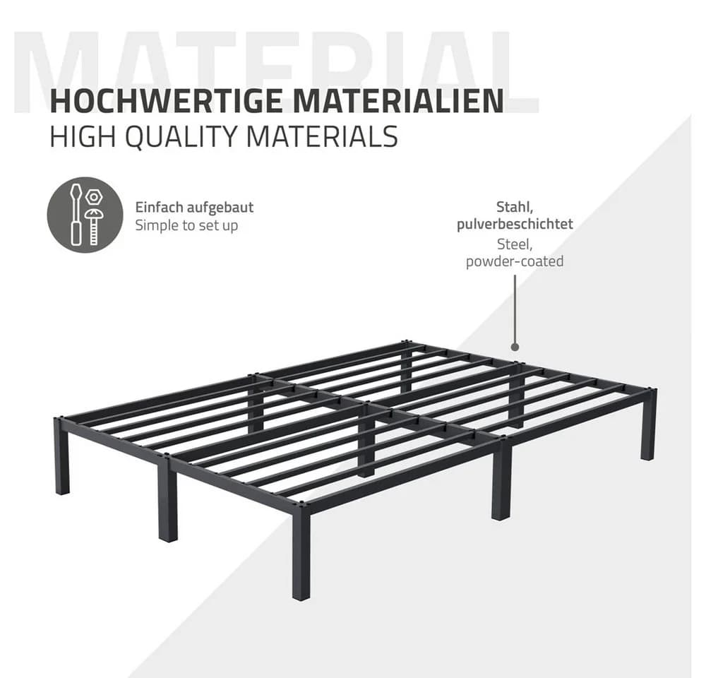 ML-DESIGN Metallbett Doppelbett Paris mit Lattenrost Anthrazit - Bild 5