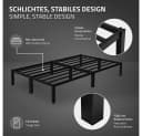 ML-DESIGN Metallbett Paris - Schwarz mit Lattenrost Bild 3