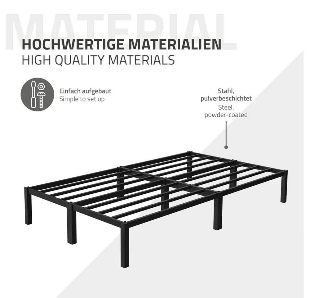 ML-DESIGN Metallbett Paris - Schwarz mit Lattenrost - Bild 5