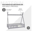 ML-DESIGN Spielbett Tipi Zeltbett Grau Massivholz mit Rausfallschutz Bild 5