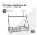 ML-DESIGN Tipi Kinderbett Grau mit Rausfallschutz & Lattenrost Bild 5