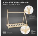 ML-DESIGN Spielbett Tipi Zeltbett Kiefer Natur inkl. Lattenrost Bild 3