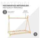 ML-DESIGN Spielbett Tipi Zeltbett Kiefer Natur inkl. Lattenrost Bild 5