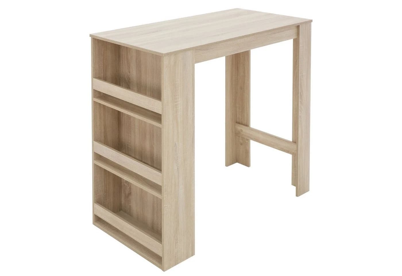 ML-DESIGN Bartisch Braun mit 3 Ablageflächen - Bild 2