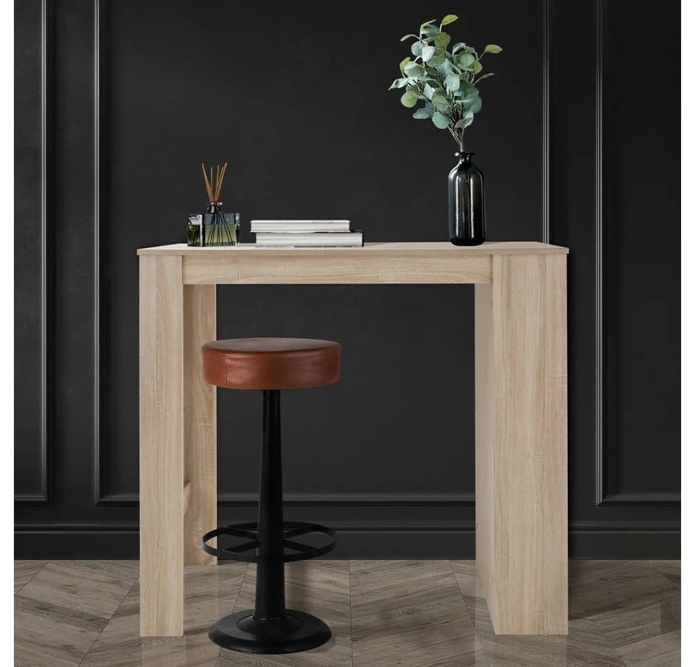 ML-DESIGN Bartisch Braun mit 3 Ablageflächen - Bild 5