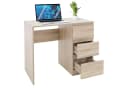 ML-DESIGN Schreibtisch mit 3 Schubladen Sonoma-Eiche Bild 2