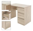 ML-DESIGN Schreibtisch mit 3 Schubladen Sonoma-Eiche Bild 3