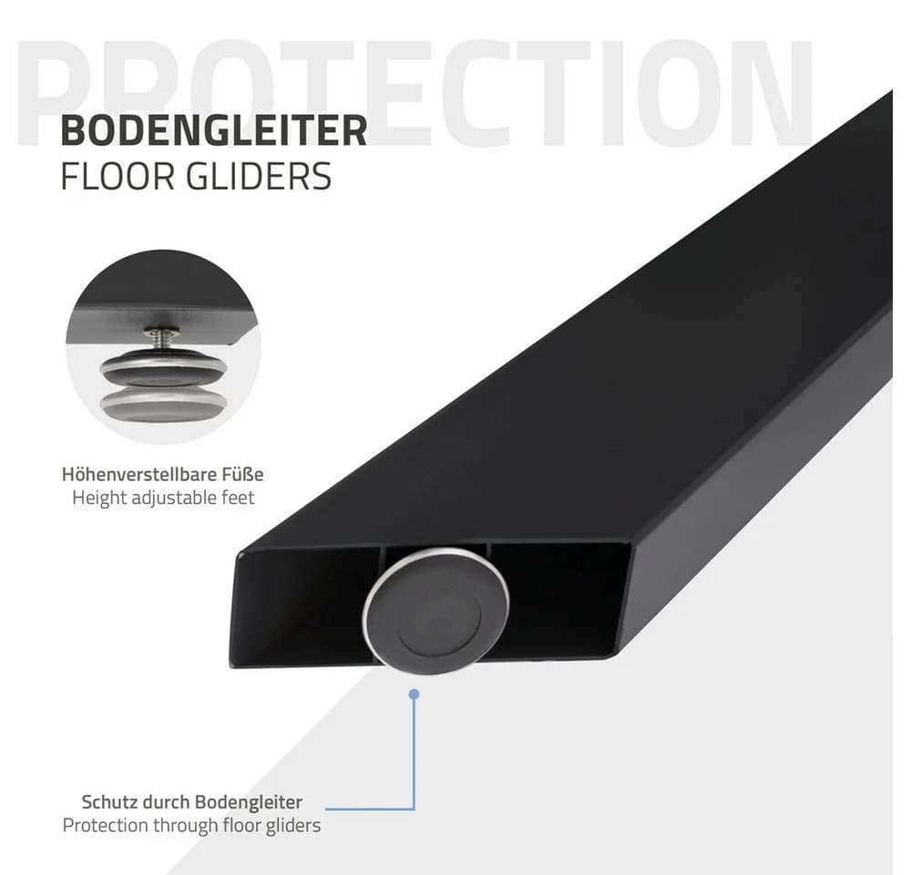 ML-DESIGN Tischgestell Schwerlast Stahl X-Design 98x58x43 cm - Bild 5