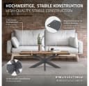 ML-DESIGN Tischbein Tischgestell Spider Kreuzgestell Schwerlast aus Stahl für DIY, Tischfüße X-Design 98x58x43 cm Anthrazit Industriedesign Bild 1