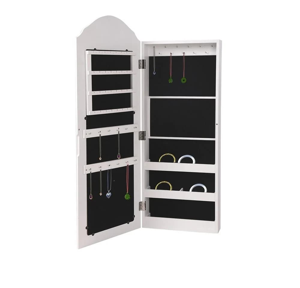 ML-Design Schmuckschrank mit Spiegel Weiß - Bild 2