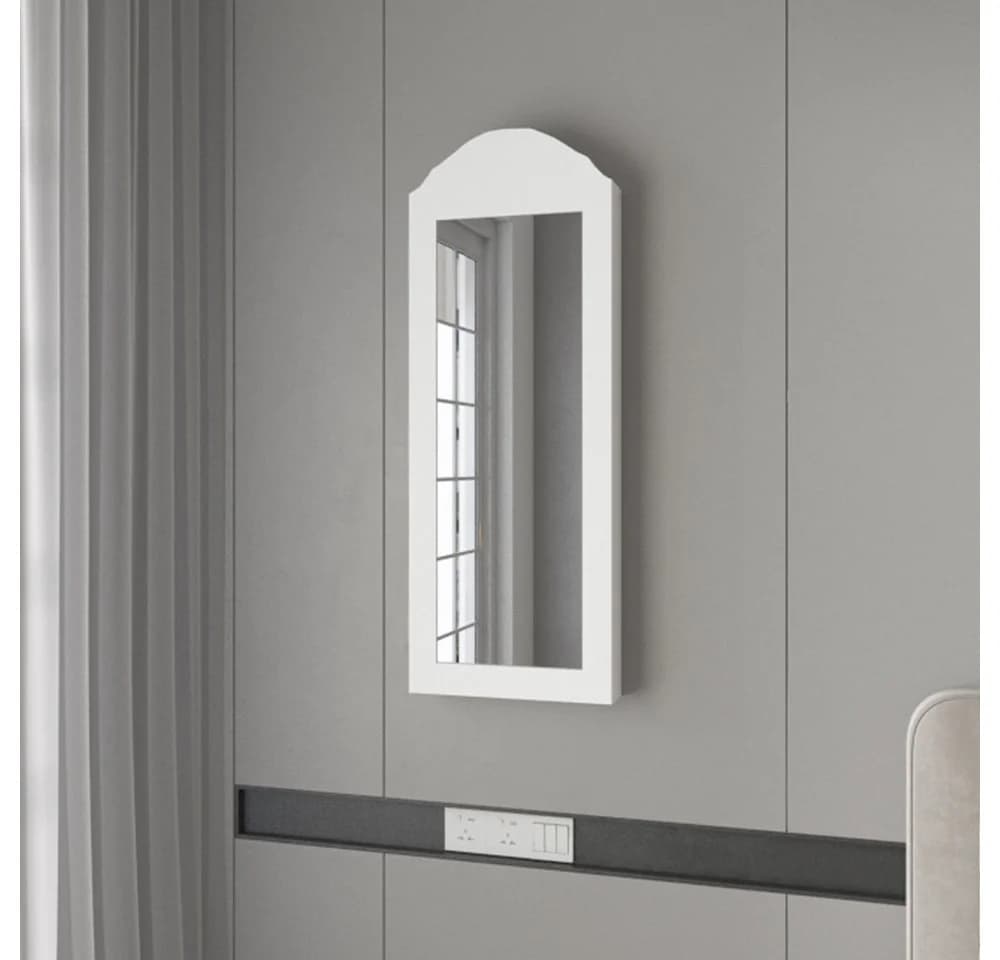 ML-Design Schmuckschrank mit Spiegel Weiß - Bild 3