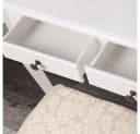 ML-DESIGN Schminktisch mit Spiegel und Hocker, Weiß, 4 Schubladen Bild 3