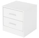 ML-DESIGN Nachttisch Beistelltisch aus Holz mit Aluminium-Griffen Bild 1