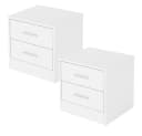 ML-DESIGN Nachttisch Beistelltisch aus Holz mit Aluminium-Griffen Bild 2