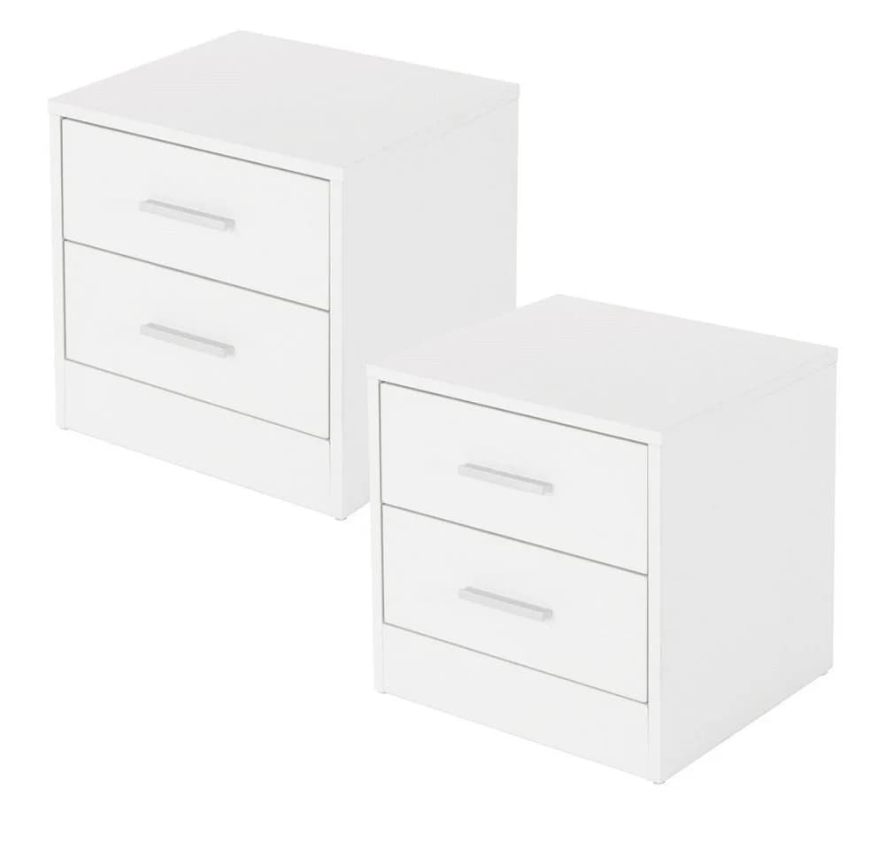 ML-DESIGN Nachttisch Beistelltisch aus Holz mit Aluminium-Griffen - Bild 2