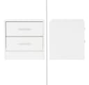 ML-DESIGN Nachttisch Beistelltisch aus Holz mit Aluminium-Griffen Bild 3