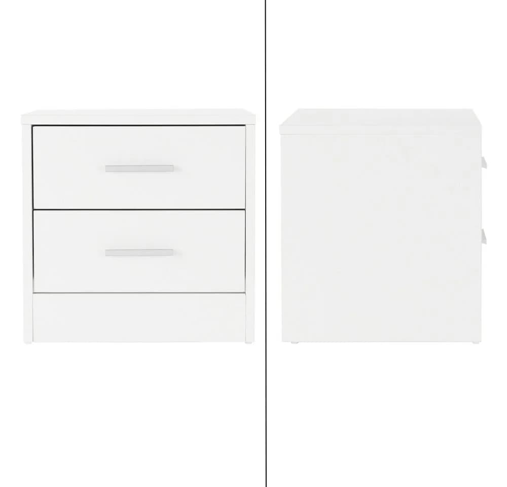 ML-DESIGN Nachttisch Beistelltisch aus Holz mit Aluminium-Griffen - Bild 3