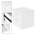 ML-DESIGN Nachttisch Beistelltisch aus Holz mit Aluminium-Griffen Bild 4