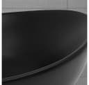 LuxeBath Aufsatzwaschbecken Schwarz Keramik mit Ablaufgarnitur Bild 5