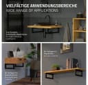 ML-DESIGN Wandhalterung 2er Set Schwarz Stahl Waschtischhalterung Bild 4