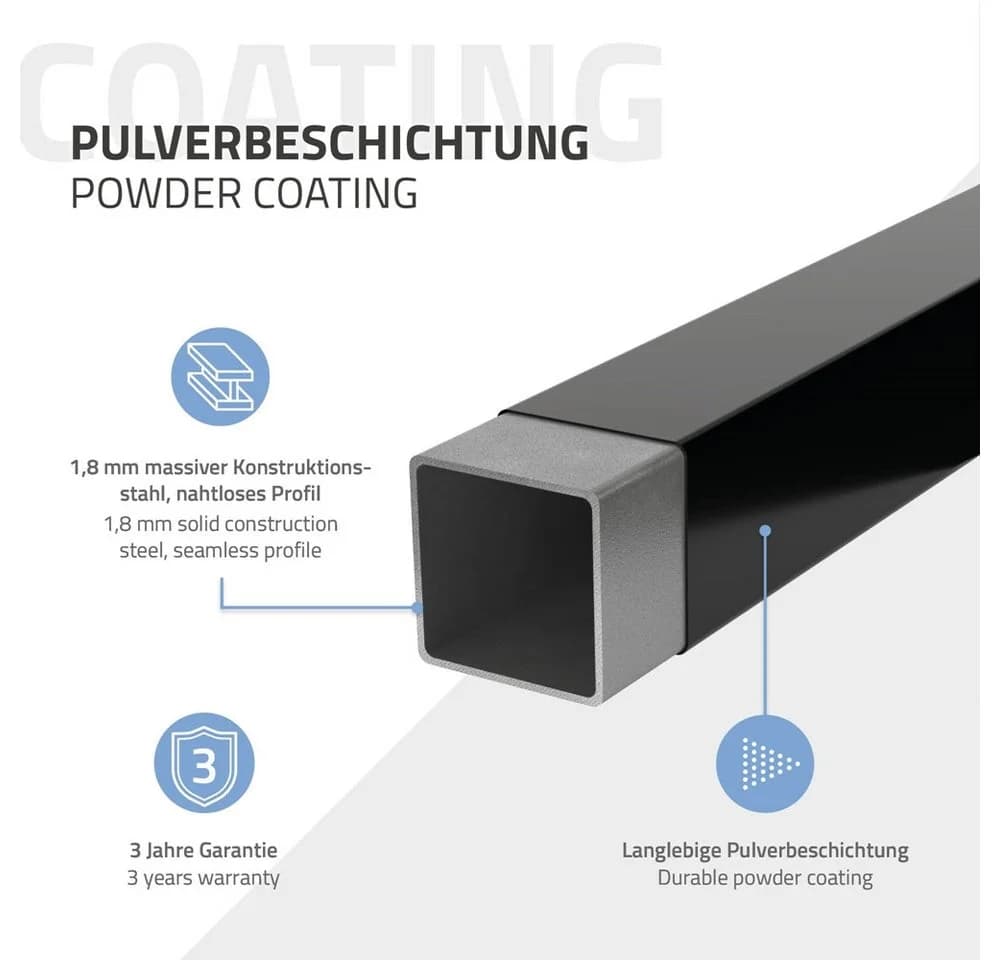 ML-DESIGN Wandregalhalter 2er Set Wandhalterung Unterbau für Waschtischplatte aus Stahl - Bild 5