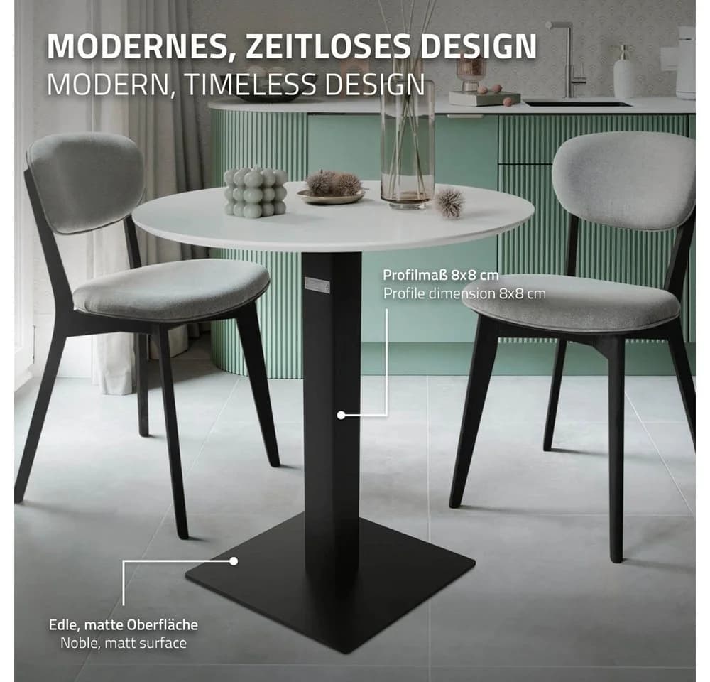 ML-DESIGN Tischgestell Schwarz Industrial Stahl 72cm - Bild 4