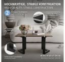ML-Design Tischbein 2er Set Tischgestell Bankkufen Tischkufen Möbelfüße aus Stahl, Kufengestell Bankkufen für Couchtisch/Sitzbank DIY-Projekte Bild 1