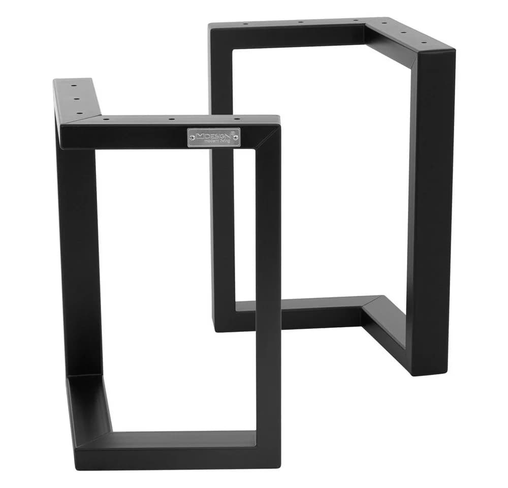 ML-Design Tischbein 2er Set Tischgestell Bankkufen Tischkufen Möbelfüße aus Stahl, Kufengestell Bankkufen für Couchtisch/Sitzbank DIY-Projekte - Bild 2