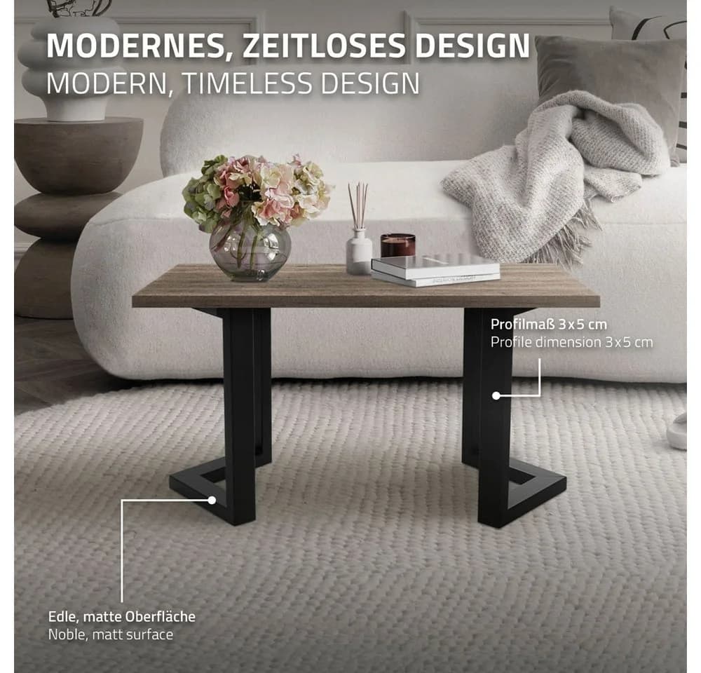 ML-Design Tischbein 2er Set Tischgestell Bankkufen Tischkufen Möbelfüße aus Stahl, Kufengestell Bankkufen für Couchtisch/Sitzbank DIY-Projekte - Bild 4