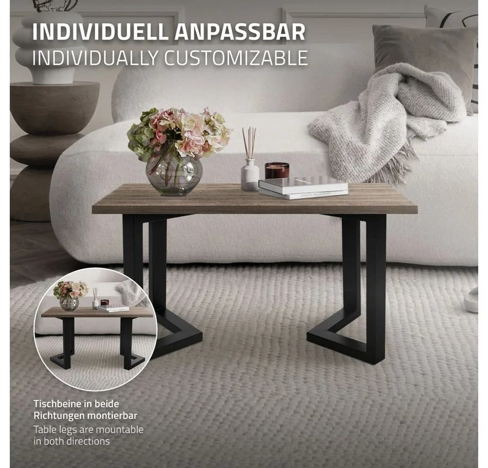 ML-Design Tischbein 2er Set Tischgestell Bankkufen Tischkufen Möbelfüße aus Stahl, Kufengestell Bankkufen für Couchtisch/Sitzbank DIY-Projekte - Bild 5