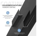 ML-DESIGN Tischbein 2er Set Schwarz Industrial Design U-Form Bild 3