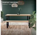ML-DESIGN Tischbein 2er Set Schwarz Industrial Design U-Form Bild 5