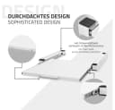 ML-DESIGN Zwischenbaurahmen mit Ablage Weiß Stahl Bild 4