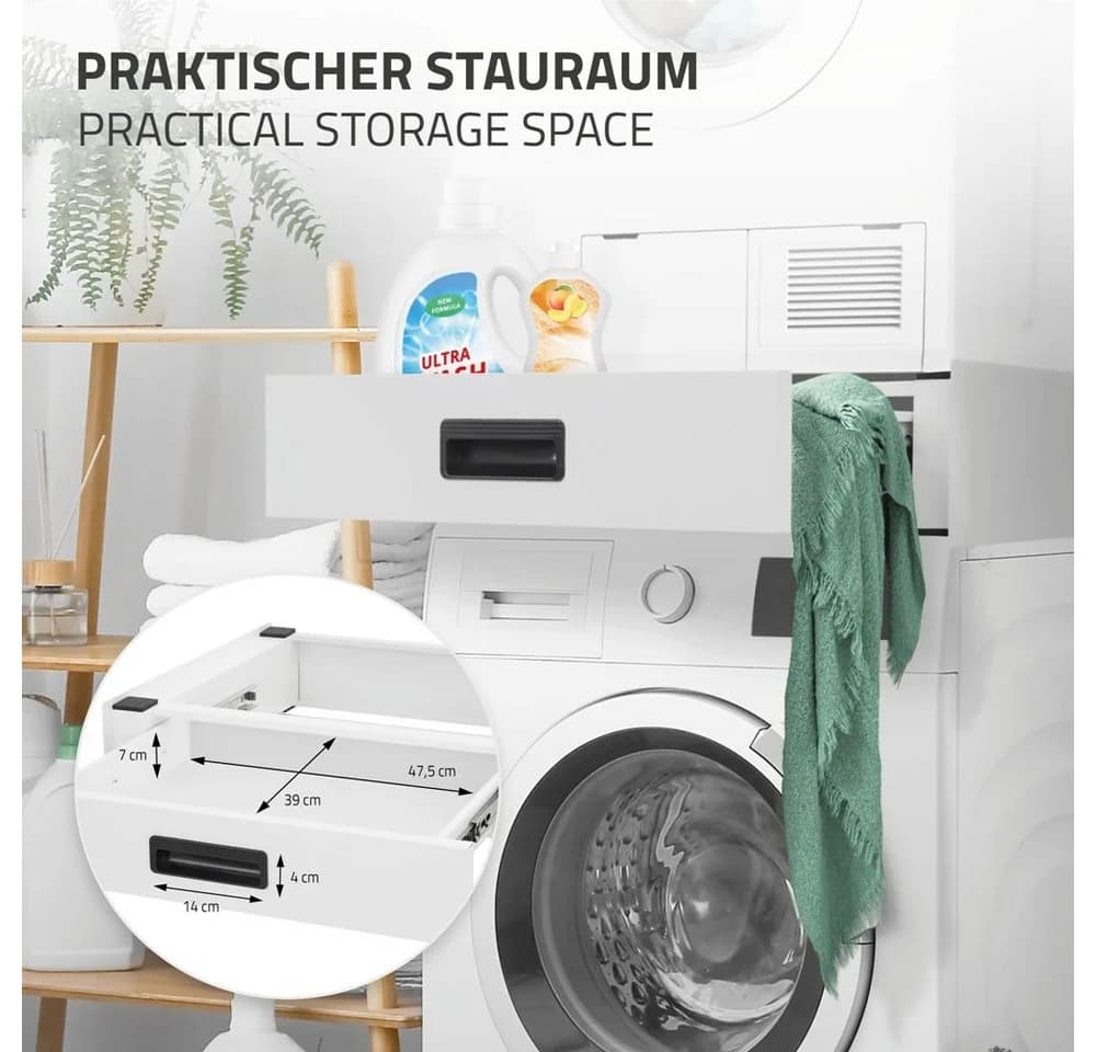 ML-DESIGN Zwischenbaurahmen mit Schublade Weiß für 60cm Geräte - Bild 3