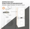 ML-DESIGN Zwischenbaurahmen mit Schublade Weiß für 60cm Geräte Bild 5