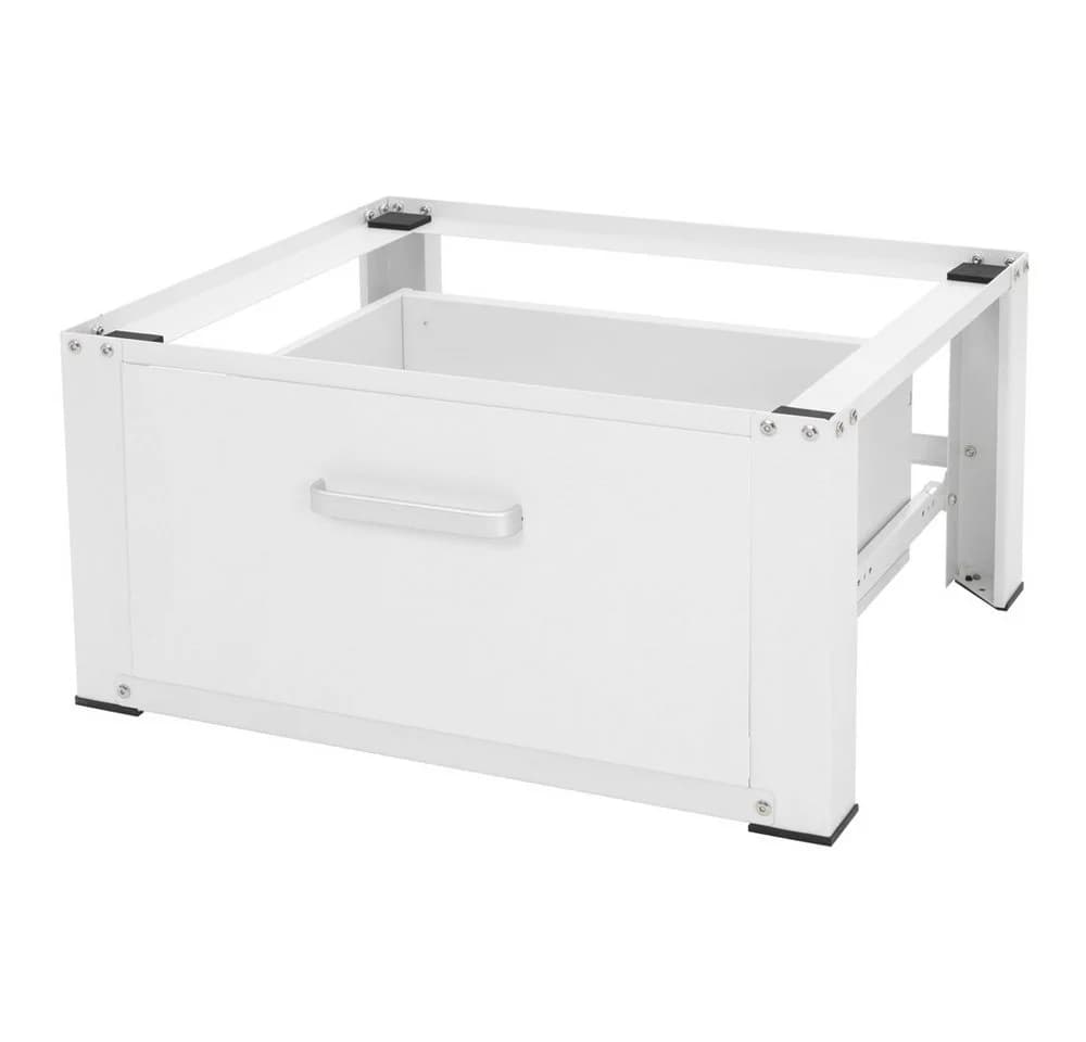 ML-DESIGN Waschmaschinenuntergestell Weiß mit Schublade - Bild 2