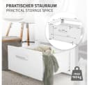 ML-DESIGN Waschmaschinenuntergestell Weiß mit Schublade Bild 3