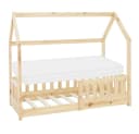 ML-DESIGN Spielbett Hausbett Kiefer Natur mit Lattenrost & Matratze Bild 2
