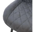 ML-DESIGN Polsterstuhl 2er Set Anthrazit Schwarz PU-Kunstleder Rautenstickerei Bild 5