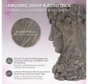 ML-Design Blumentopf Frauenkopf Bronze Polyresin Pflanzgefäß Bild 3