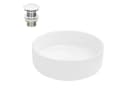 LuxeBath Aufsatzwaschbecken Keramik Handwaschbecken Wasserfall Waschtisch Bild 2