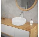 LuxeBath Aufsatzwaschbecken Keramik Handwaschbecken Wasserfall Waschtisch Bild 5