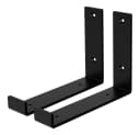 ML-DESIGN Wandregalhalter L-Form Metall Schwarz Industriell Bild 2