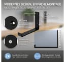 ML-DESIGN Wandregalhalter L-Form Metall Schwarz Industriell Bild 3
